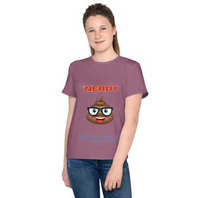 &quot;Nerdy by Nature&quot; Tee!  Youth crew neck t-shirt