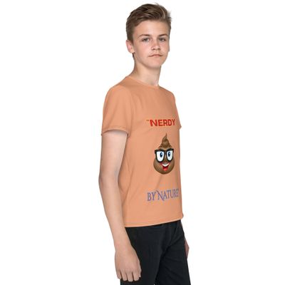 "Nerdy by Nature" Tee!  Youth crew neck t-shirt