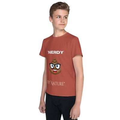 "Nerdy by Nature" Tee!  Youth crew neck t-shirt