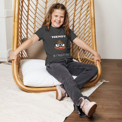 "Nerdy by Nature" Tee!  Youth crew neck t-shirt
