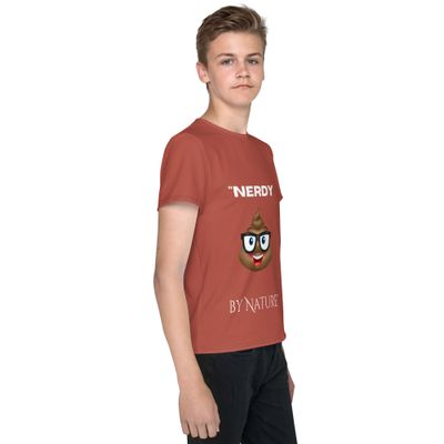 "Nerdy by Nature" Tee!  Youth crew neck t-shirt