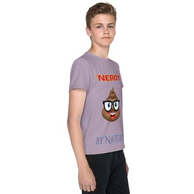 "Nerdy by Nature" Tee!  Youth crew neck t-shirt