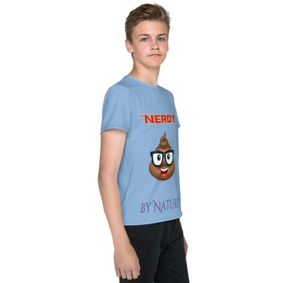 "Nerdy by Nature" Tee!  Youth crew neck t-shirt