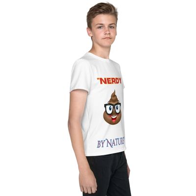 "Nerdy by Nature" Tee!  Youth crew neck t-shirt