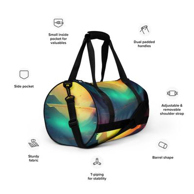 Alien Attitude All-over print gym bag