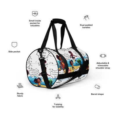  Sunshine and Waves Adventure All-over print gym bag