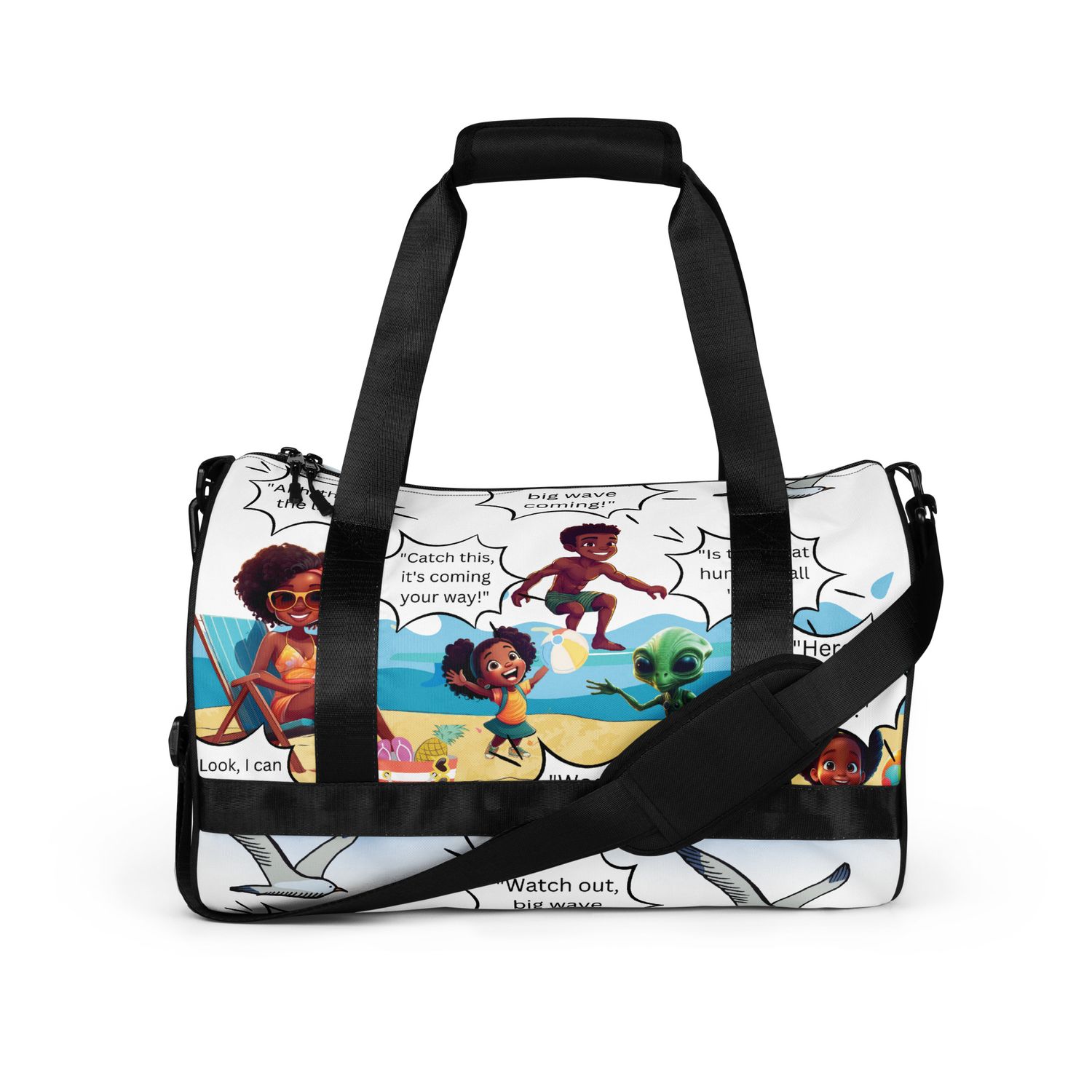  Sunshine and Waves Adventure All-over print gym bag