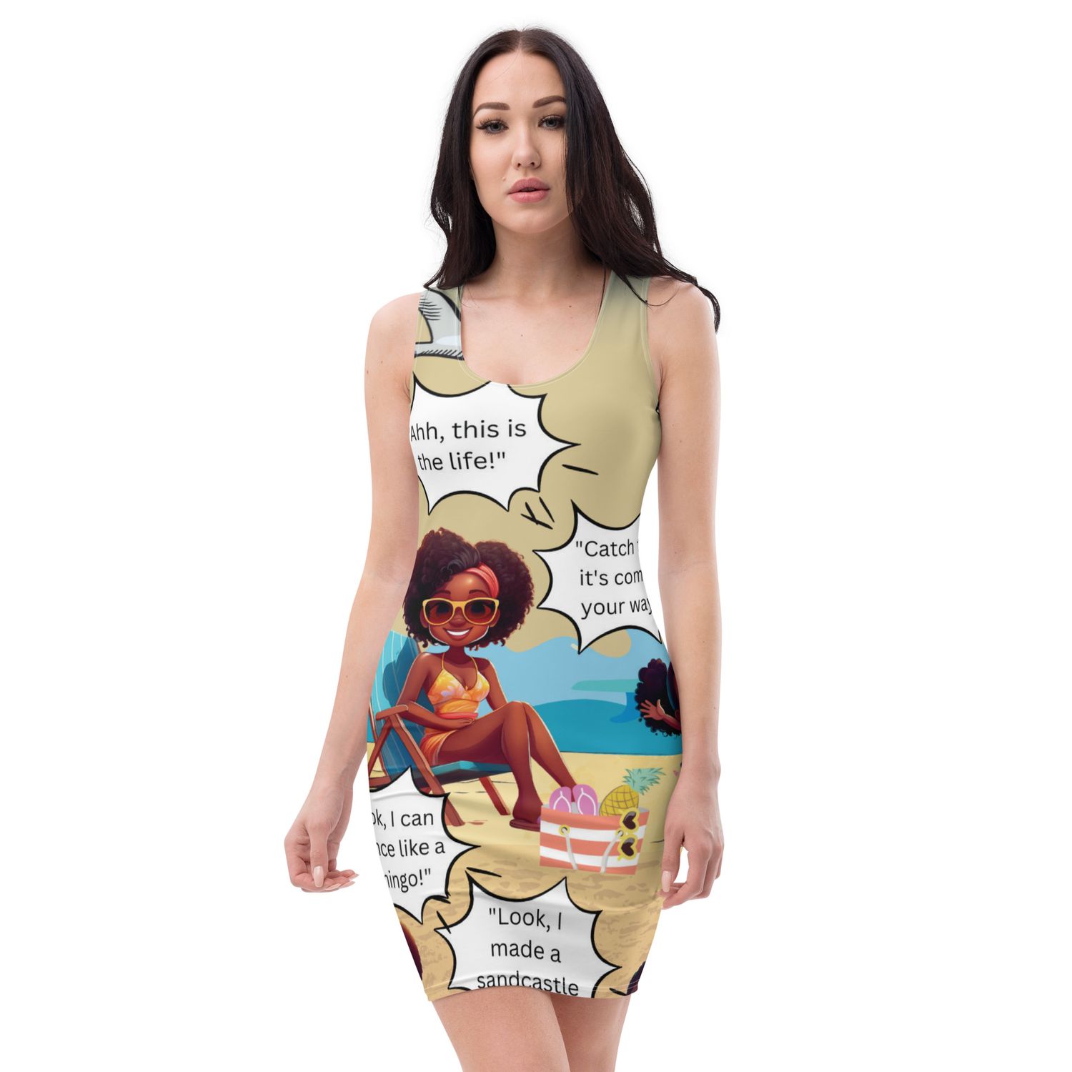 Sunshine and Waves Adventure Bodycon dress