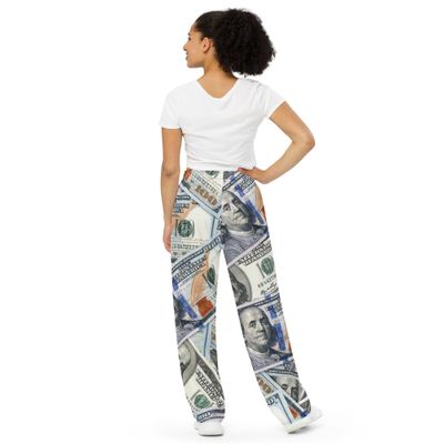Millionaire's Drip All-over print unisex wide-leg pants