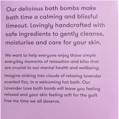 Anihana Lavender Love bath bomb, 6.3oz