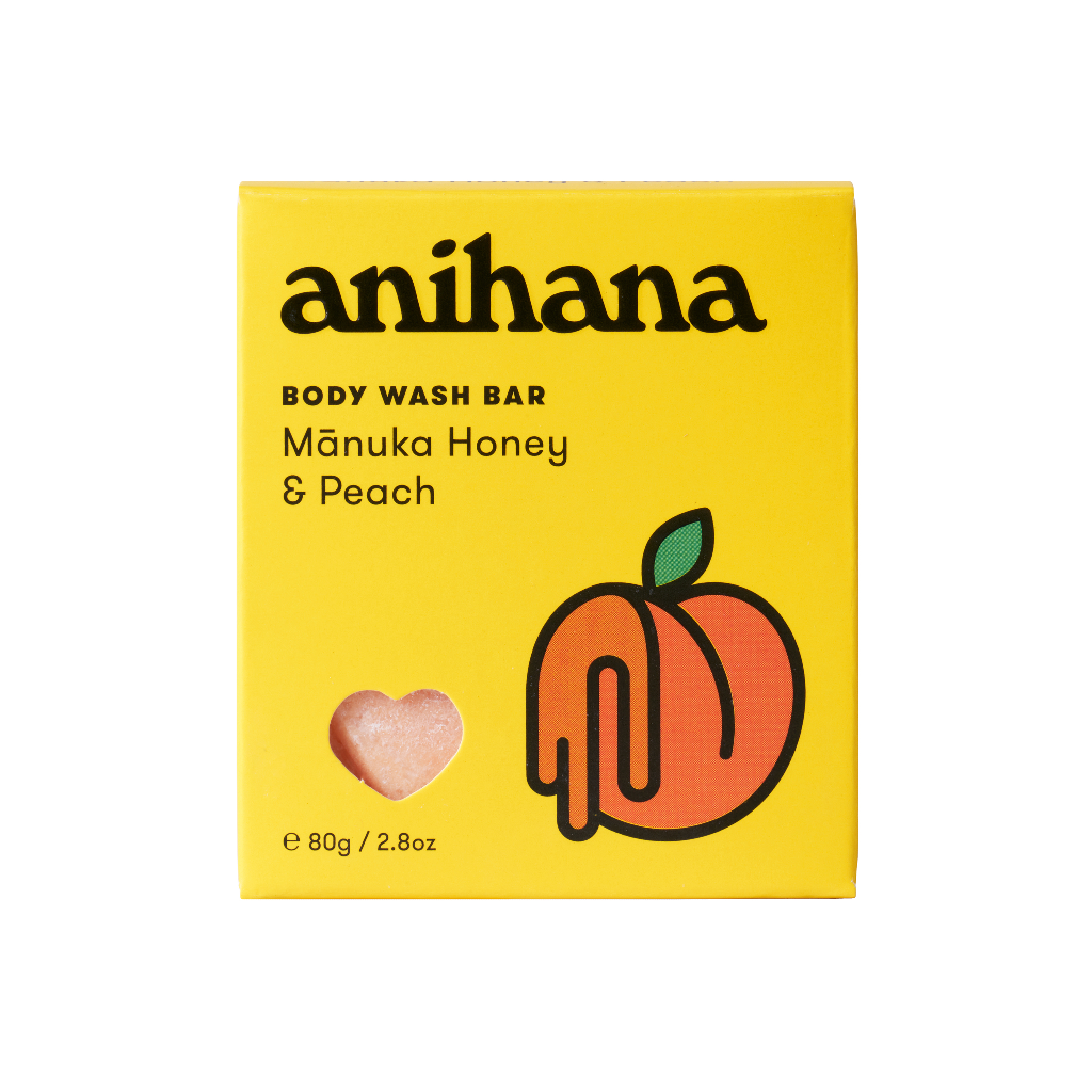  Anihana Manuka Honey &amp; Peach Body Wash Bar – 2.8oz