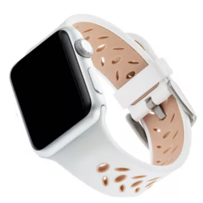 &quot;WITHit White Pink Sport Silicone Band for Apple Watch&quot;