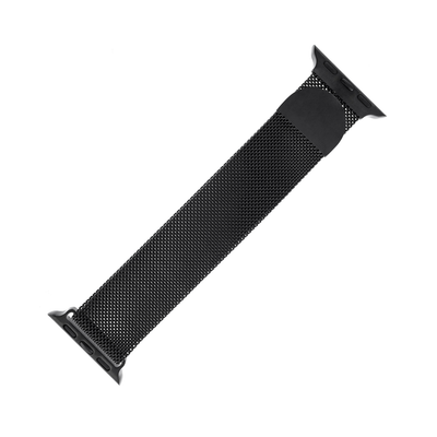 "WITHit Black Stainless Steel Mesh Band for Apple Watch in various sizes"
