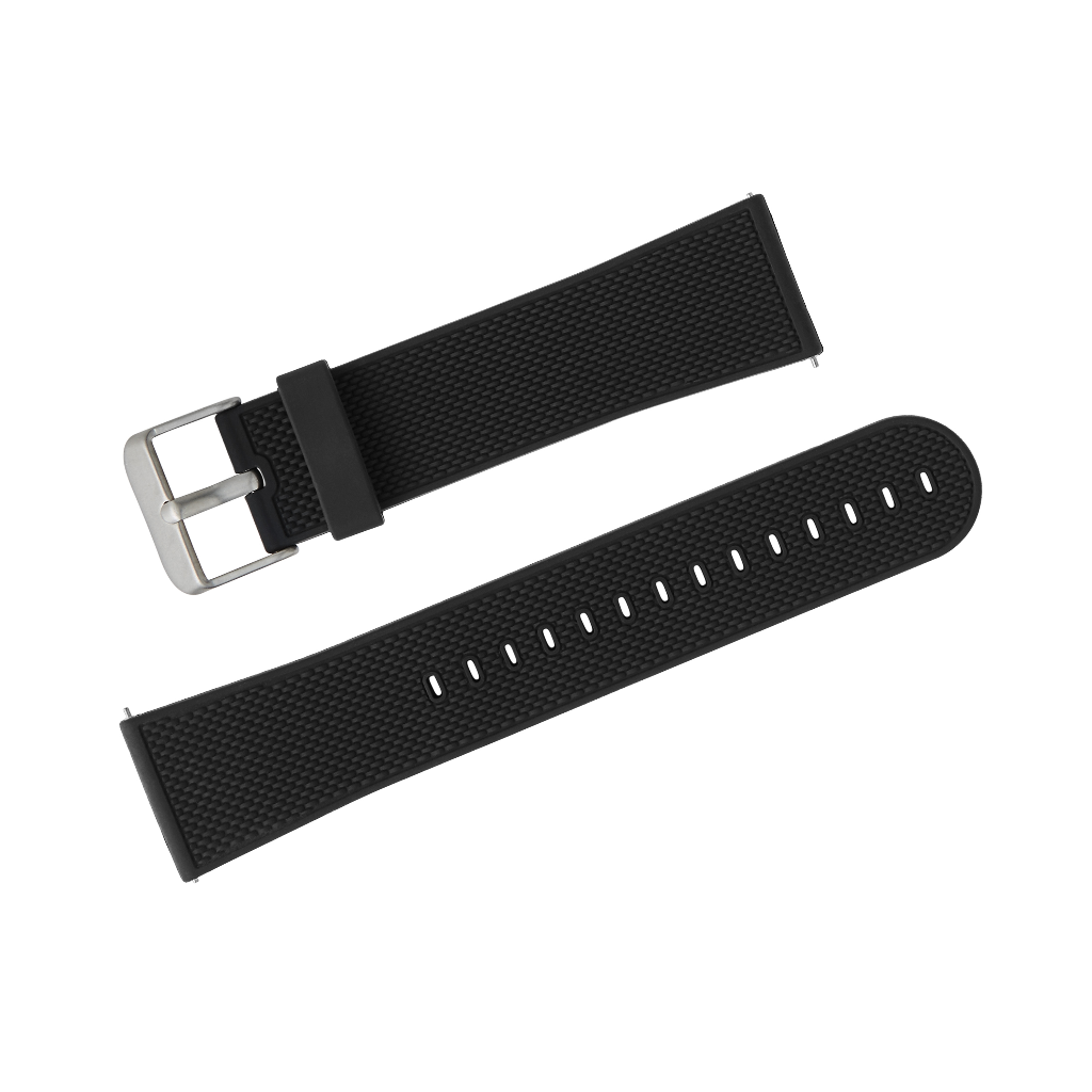 onn. Silicone Band for Fitbit Versa &amp; Fitbit Versa 2, Black