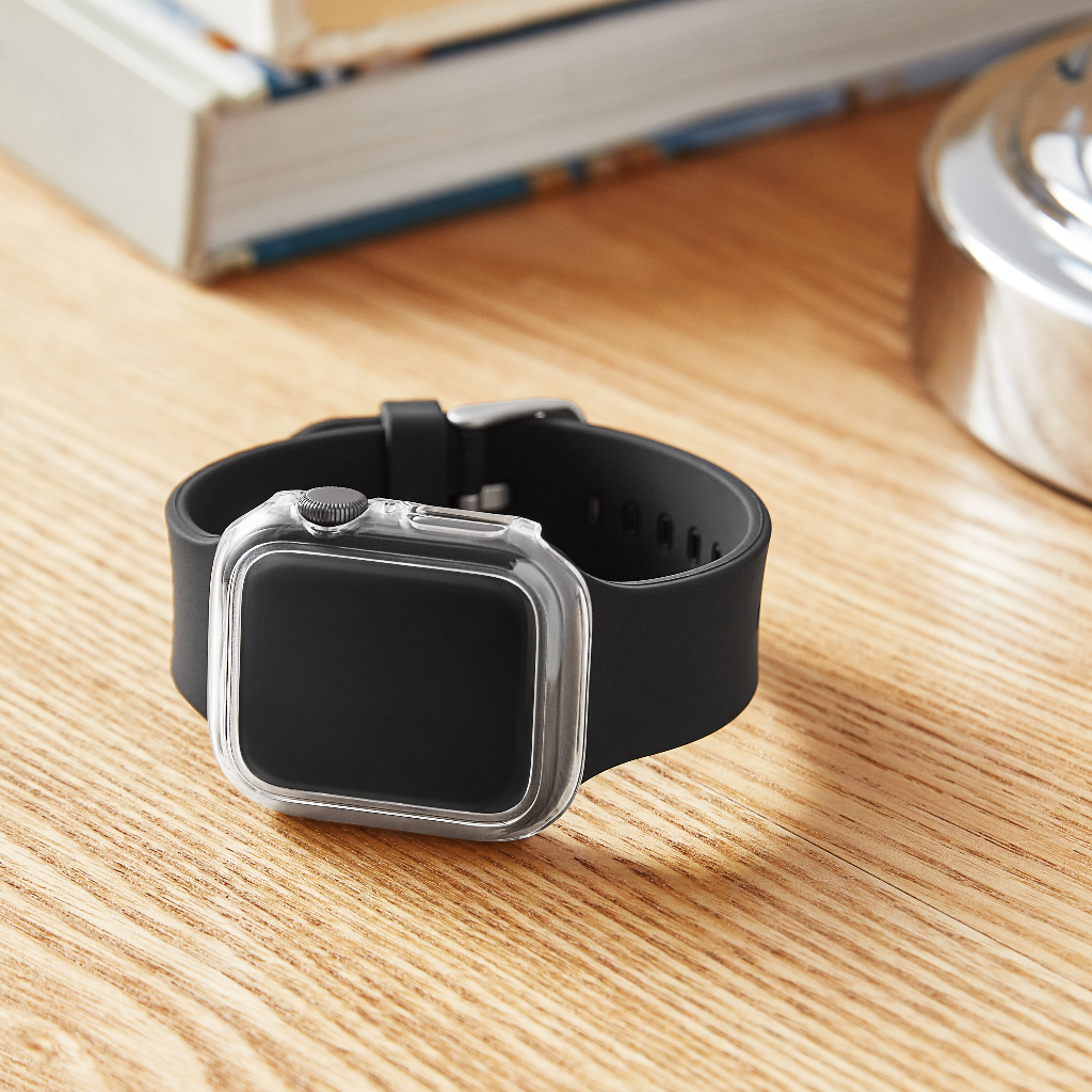 onn. 42mm Clear Bumper for Apple Watch