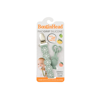  BooginHead Universal Silicone Pacifier Clip – Green Lime Citrus