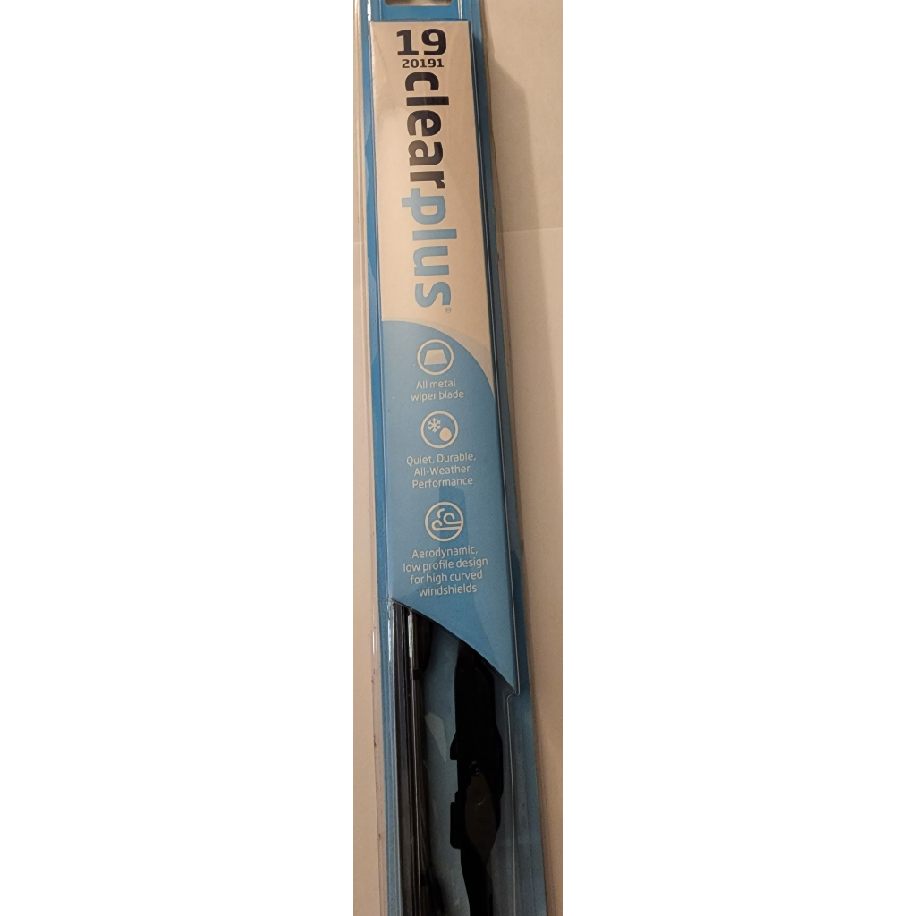 Clear Plus 19-inch wiper blade, Model 20191, designed for streak-free performance and reliable durability.&quot;