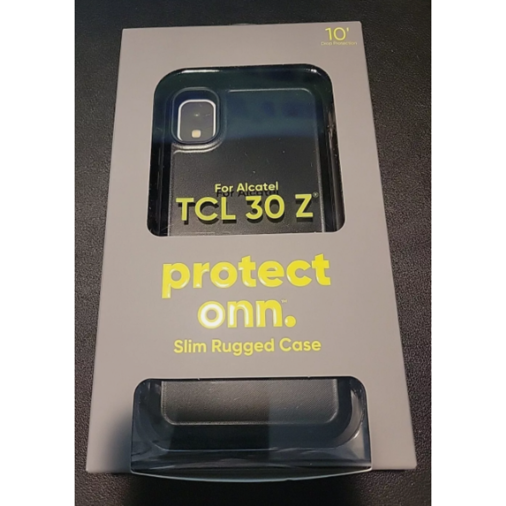 &quot;onn. Black Slim Rugged Phone Case for Alcatel TCL 30 Z&quot;
