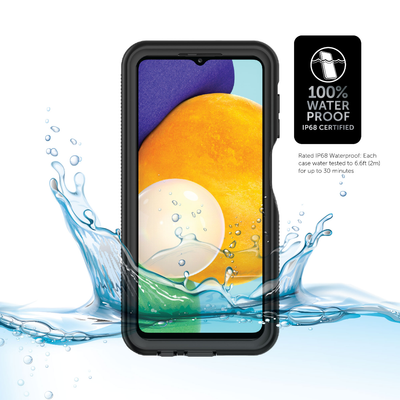 "Body Glove Tidal Waterproof Phone Case for Samsung Galaxy A13 5G in Black/Clear"
