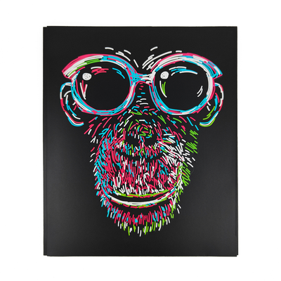 "Pen+Gear Black Prong Fashion Paper Folder with Gorilla Design, Letter Size"
