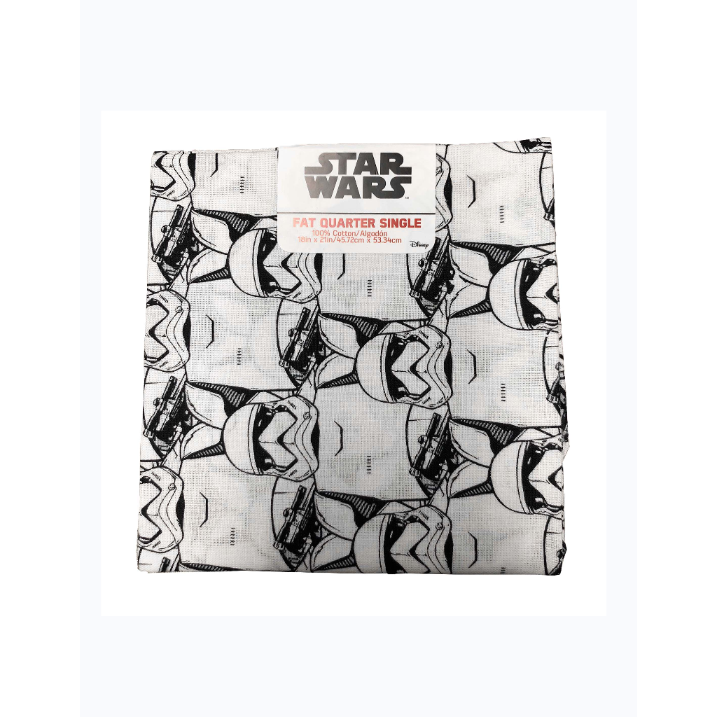 &quot;Eugene Textiles LucasArts Stormtroopers Quilting Fat Quarter, Black &amp; White, 18x21 inches&quot;
