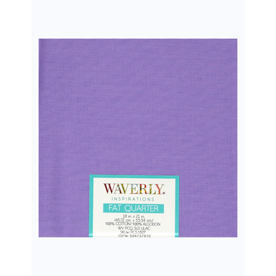 &quot;Waverly Inspirations 18x21 Fat Quarter Lilac Fabric, 1 Each&quot;

