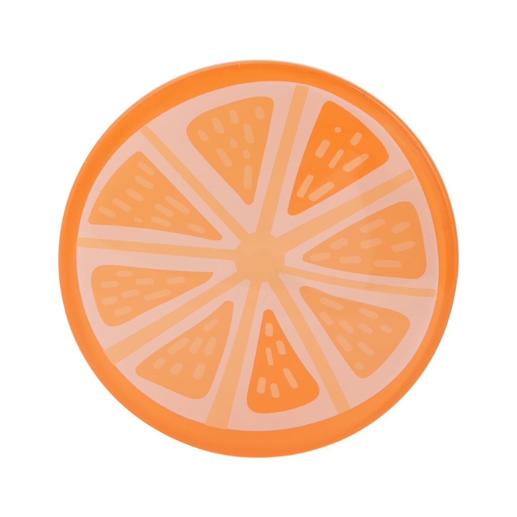 Mainstays 4-Inch Round Acrylic Coaster, Orange