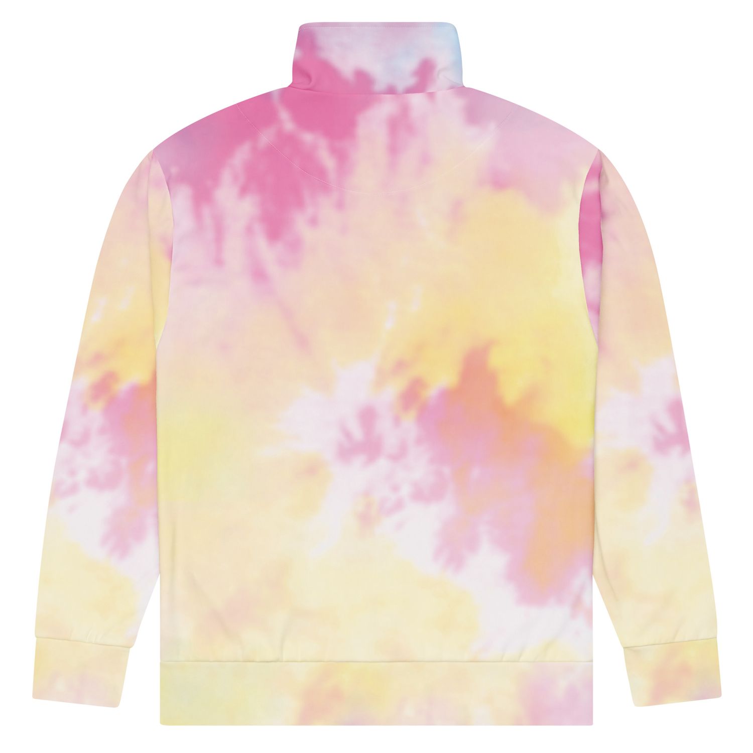 Blush Tides Unisex Track Jacket in multi-color with brushed fleece lining