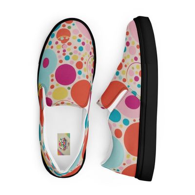 Bubble Burst Kicks Women’s Slip-On Canvas Shoes: A Fun Twist on Classic Comfort