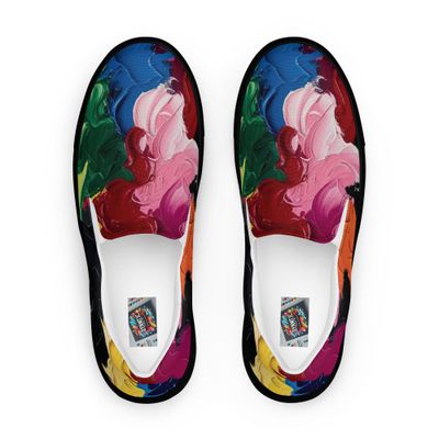 Radiant Burst Women’s Slip-On Canvas Shoes: Style Meets Comfort
