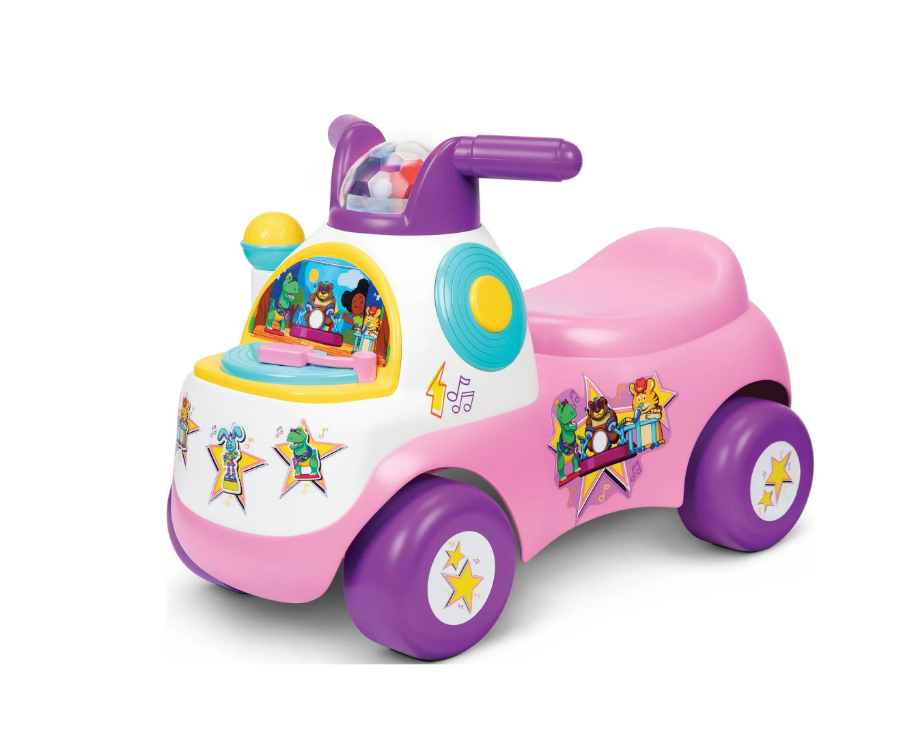 Fisher-Price Little People Pink Move N Groove Ride-on with Lights and Sounds