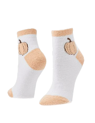 Airplus Lavender Infused Quarter Socks, White Pumpkin, Women&#39;s Size 5-10