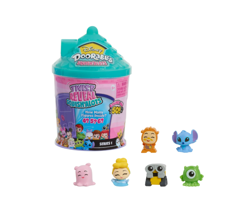Disney Doorables Squish’Alots Series 1, Collectible Blind Bag Figures in Capsule, Kids Toys for Ages 5 up