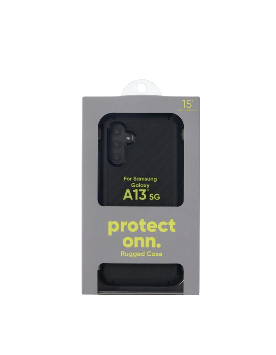 onn. Rugged Phone Case for Samsung Galaxy A13 5G - Black