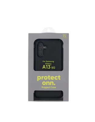 onn. Rugged Phone Case for Samsung Galaxy A13 5G - Black