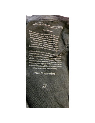 H&amp;M True to You Skinny Ultra High Waist Jeans - Black (Size Small)