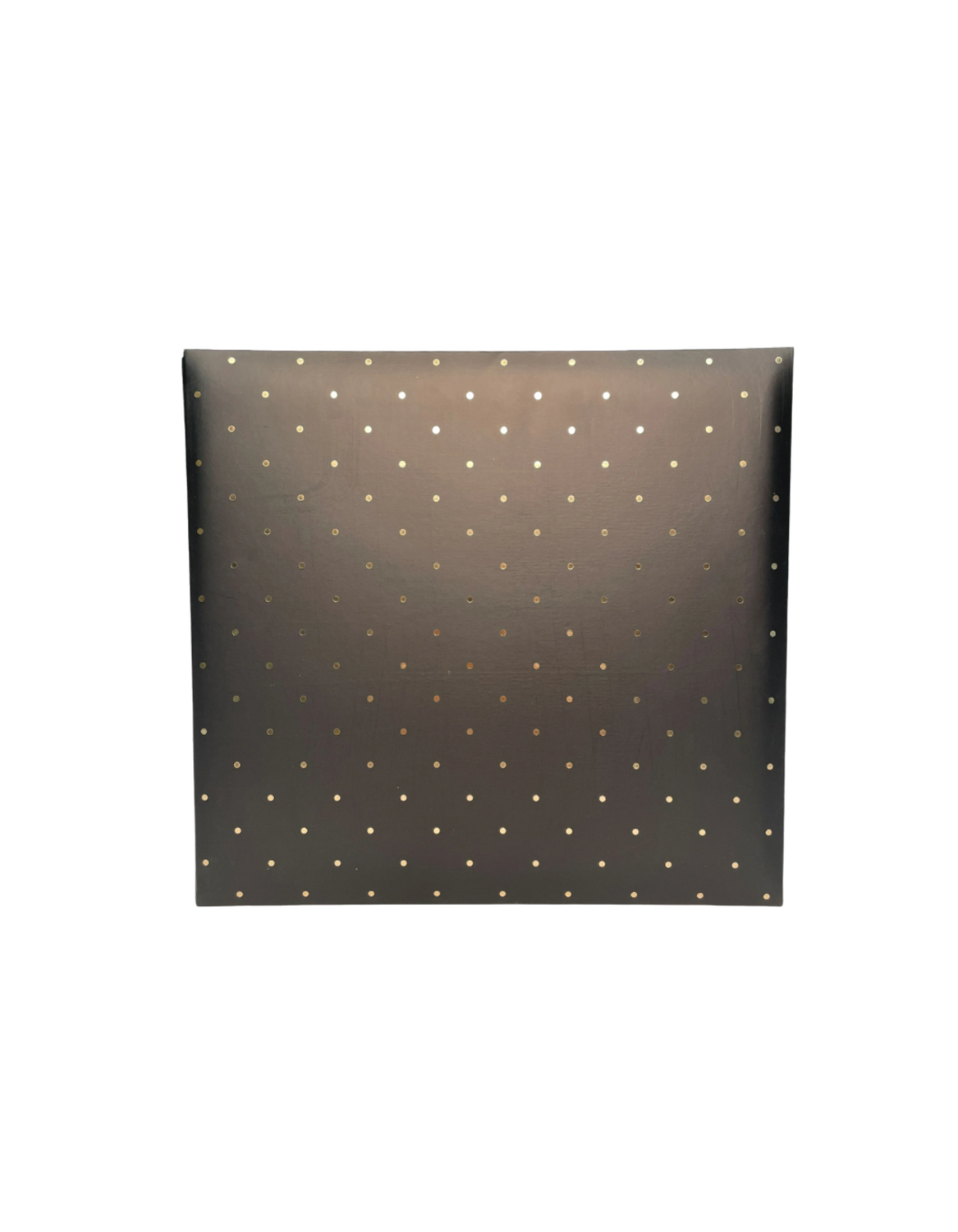 Hom Essence Black w/ Gold Foil Dots Scrapbook with 12 &quot;x 12&quot; Top Loaded Pages. Stores photos or memorabilia.