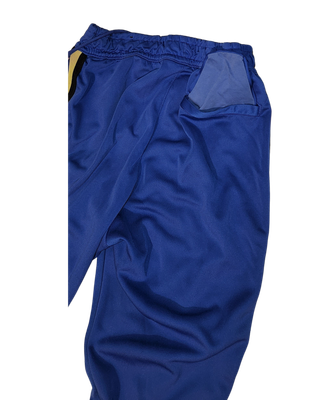 Nike Sportswear Tribute Track Pants – Men’s Size Small, Royal Blue with Yellow/Black Stripes