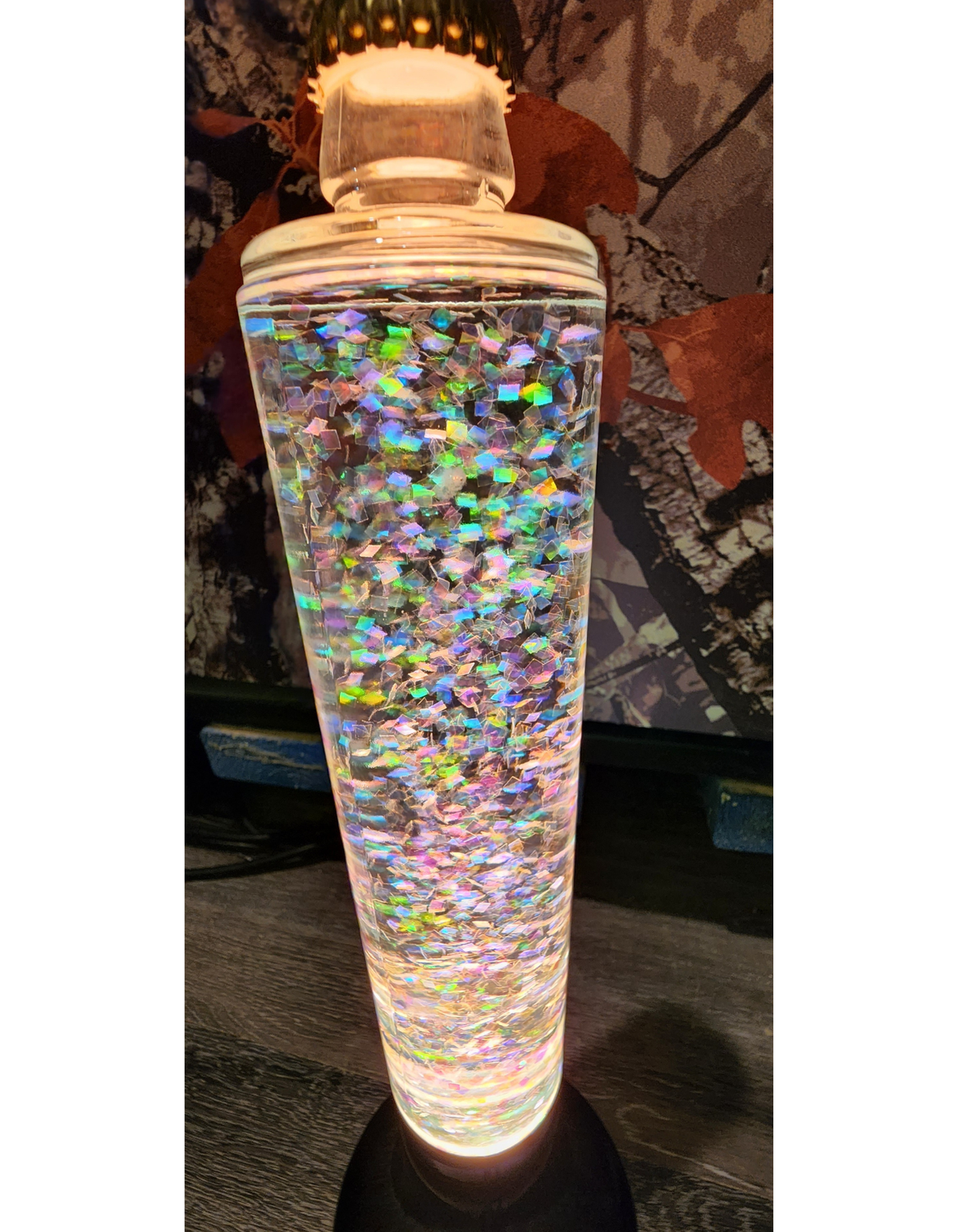 Oozy Glo Lamp – EH-998 Glitter Light | Holographic Swirl Motion | Enhance Neon Technologies