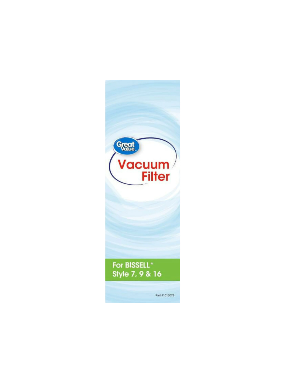 Great Value BISSELL Style 7, 9, &amp; 16 Post-Motor Vacuum Filter, 2349 – HEPA Filtration, 1 Count (New)