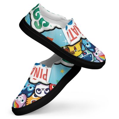 💥 Smash Buddies Women’s Slip-On Canvas Shoes