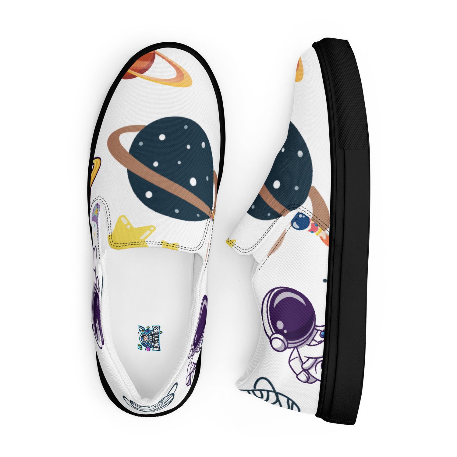 🌌 Space Bound Women’s Slip-On Canvas Shoes