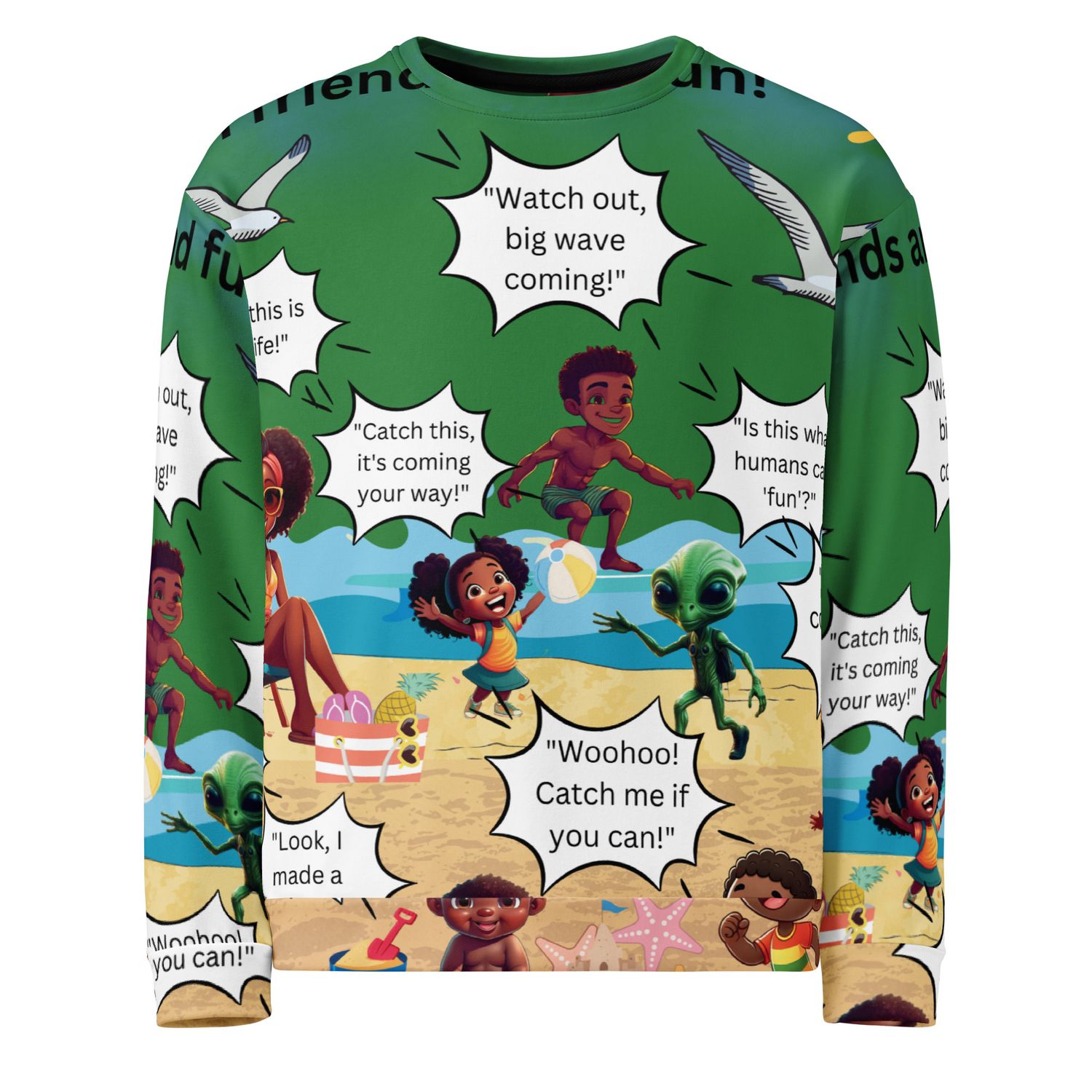 🌿 Sunshine and Waves Adventure Unisex Sweatshirt
