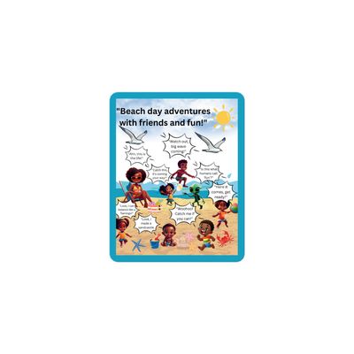 🏖️ Sunshine and Waves Adventure Bubble-Free Stickers