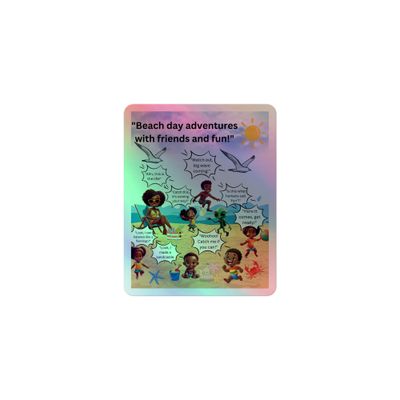 🌈 Sunshine and Waves Adventure Holographic Stickers