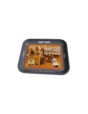 Vintage Piggly Wiggly Coca-Cola Collector Tray – The Original American Super Market – Clarence Saunders Tribute