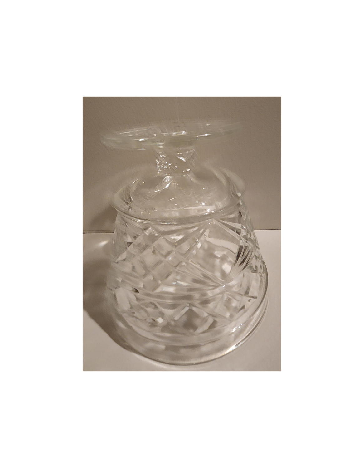 Vintage Hazel Atlas Pressed Glass Dessert Cup – Big Top Peanut Butter Jar Reuse – 1950s Sherbet Dish