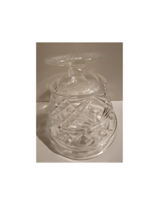 Vintage Hazel Atlas Pressed Glass Dessert Cup – Big Top Peanut Butter Jar Reuse – 1950s Sherbet Dish