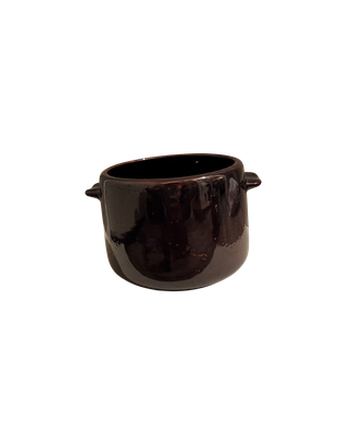 Vintage West Bend Brown Glazed Stoneware Bean Pot Crock USA – 2 Handles – 1950s