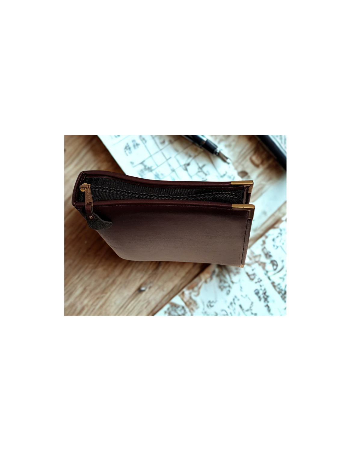 Vintage 1985 Hazel® Plan-A-Rama Zippered Organizer Binder | America’s Case Maker® | Burgundy Gold 7-Ring | USA Made